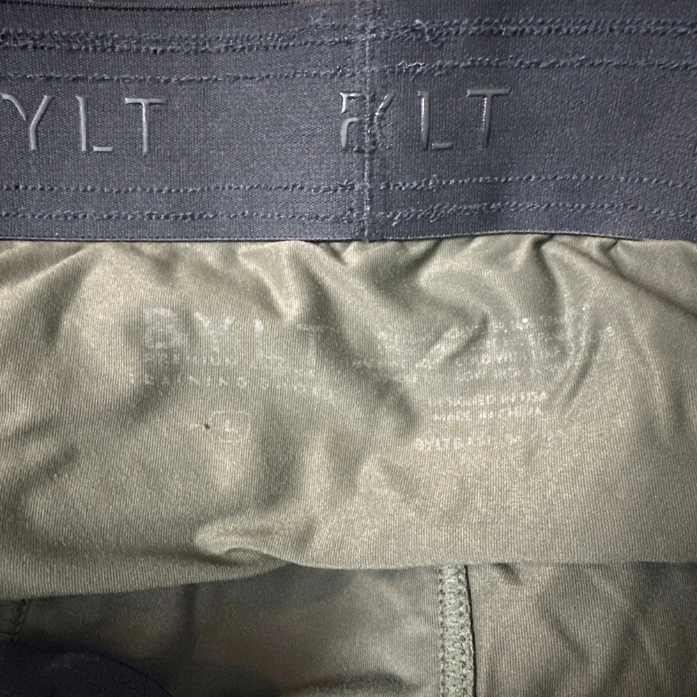 BYLT Shorts Mens Large Black Premium Basics Lined Athletic Gym Mesh 6